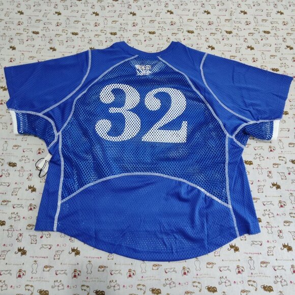 Aime Number 32 Blue Mesh Sports Jersey - Picture 2 of 8